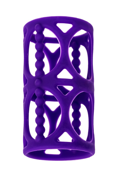 Насадка TOYFA A-Toys, фиолетовая, 7,5 см, Ø 4