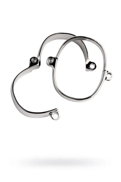 Наручники, TOYFA Metal, металл, серебристые, 20 см 