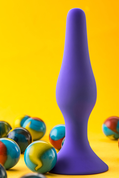 Втулка анальная TOYFA A-Toys, силикон, фиолетовая, 12,5 см