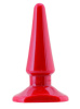 Втулка анальная TOYFA Black&Red, красный, 10,5 см, Ø 2